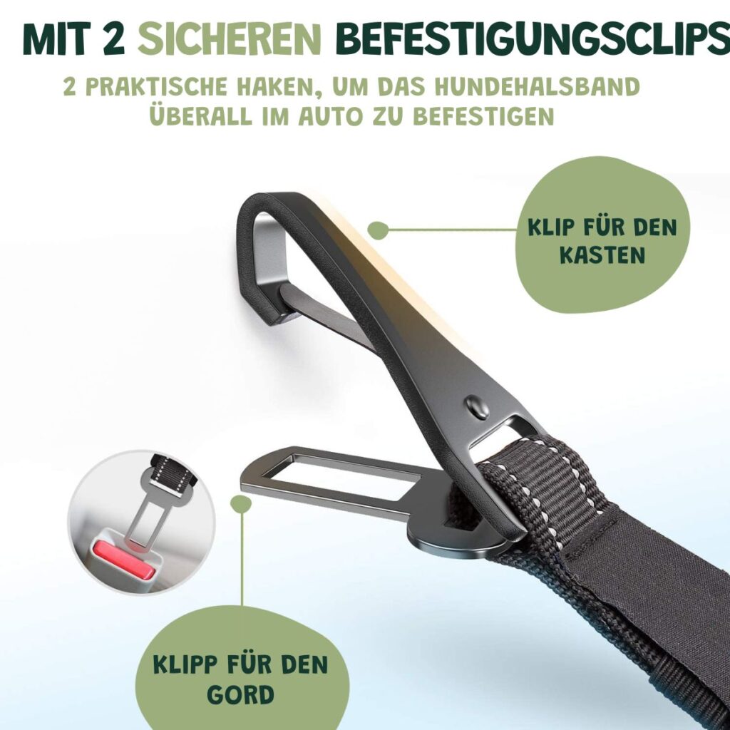 Premium Auto Sicherheitsgurt für Hunde (3-in-1)