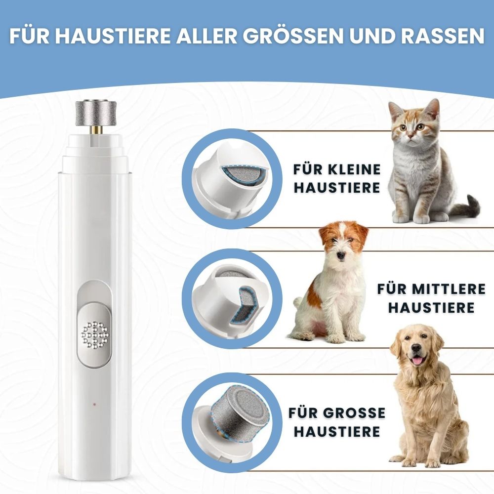 KrallenSchleifer™ Pro Set - Schmerzfreier Nagelschleifer für Hunde