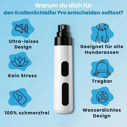KrallenSchleifer™ Pro Salon - Stressfreie Krallenpflege für Hunde