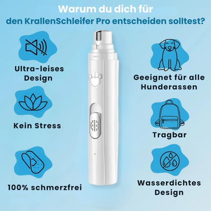 KrallenSchleifer™ Pro Set - Schmerzfreier Nagelschleifer für Hunde